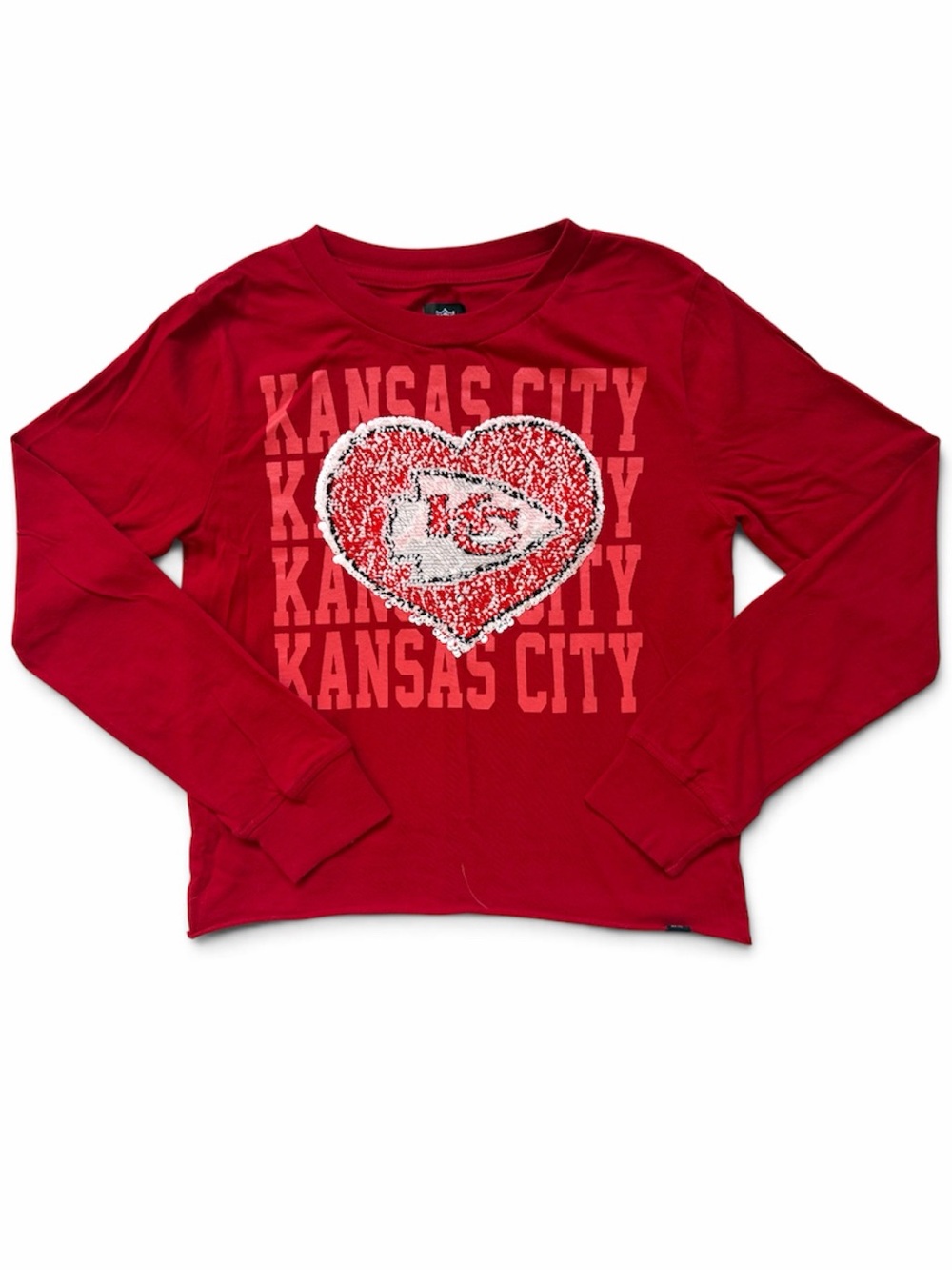 KC Chiefs Sequin Top